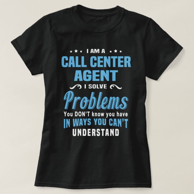 Call Center Agent T-Shirt (Design vorne)
