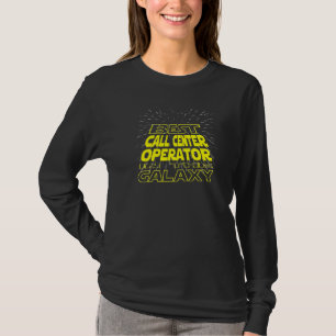 Call Center Operator Cool Galaxy Job T-Shirt