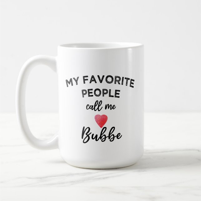 Call Me BUBBE Yiddish Grandmother Jewish Grandma Kaffeetasse (Links)