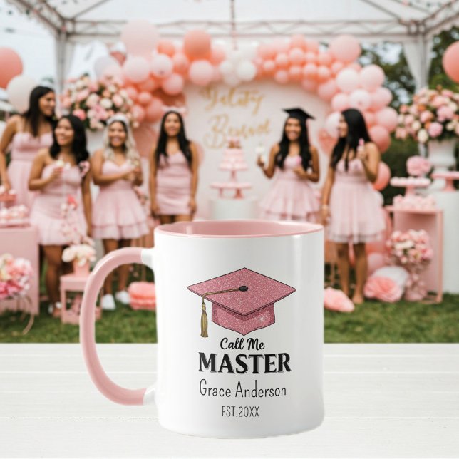 Call me Master - Customizable Cup - Graduation  Tasse (Von Creator hochgeladen)