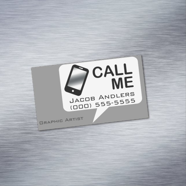 Call Me V10 Magnetische Visitenkarte (Beispiel)
