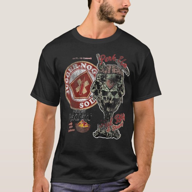 Call Of Duty Jugger-Nog-Limonade Collage-Video T-Shirt (Vorderseite)