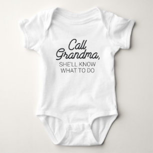 Call Oma Funny Baby Strampler