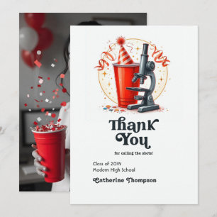 "Call the Shots" Funny Nurse Abschluss Foto Dankeskarte