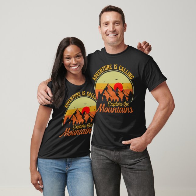Call to Adventure" - Mountain Sunset T-Shirt (Unisex)
