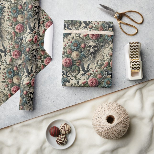 Call to the Night Gallery – Gothic Victorian Geschenkpapier (Kunsthandwerk)