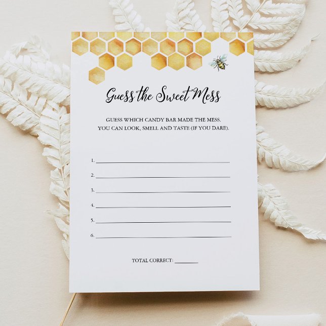 CALLA Bee rät die Sweet Mess Game Card Einladung (Von Creator hochgeladen)