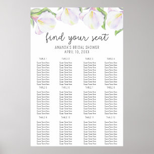Calla-Blume - Seekartenschaumplatte Poster