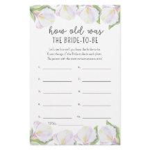 Calla-Blume - Wie alt war die Braut, die sein soll