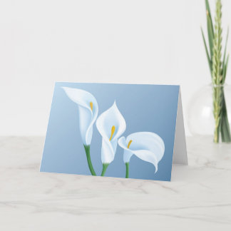Calla-Blumen Karte