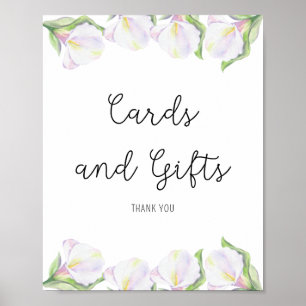 Calla Blumen - Karten und Geschenke Poster