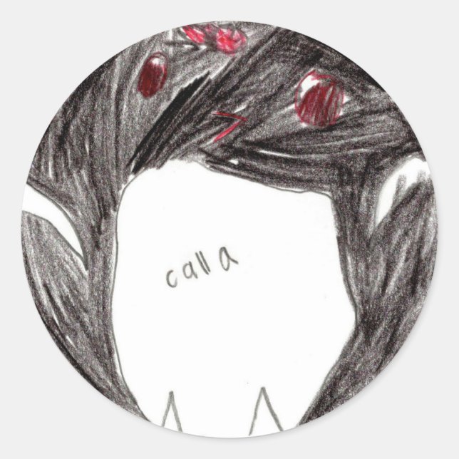 Calla: Circle Sticker (Vorderseite)