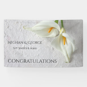 Calla liegt mit Platz für Text Banner