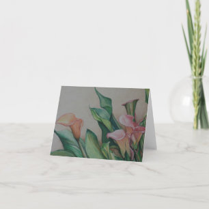 Calla Liies Art Note Card Karte