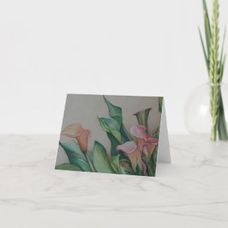 Calla Liies Kunst-Anmerkungs-Karte Karte