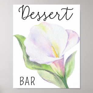 Calla-Lilie - Dessertbar-Plakat Poster