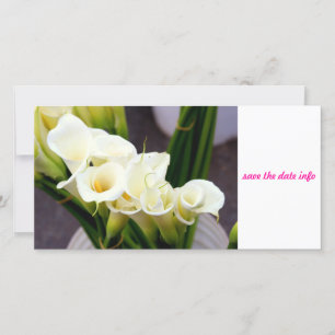 Calla-Lilie-Fotokarte Save The Date