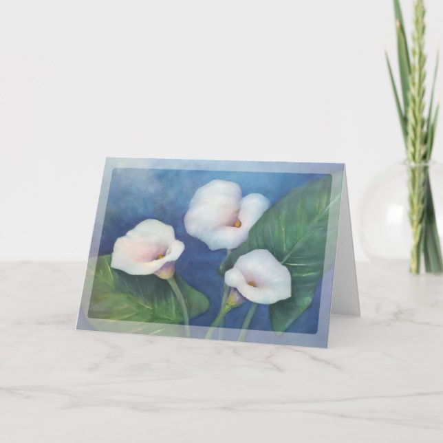 Calla-Lilie Notecard Karte (Vorderseite)