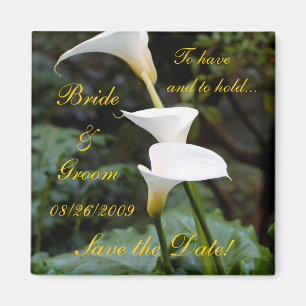 Calla-Lilie Save the Date! Magnet
