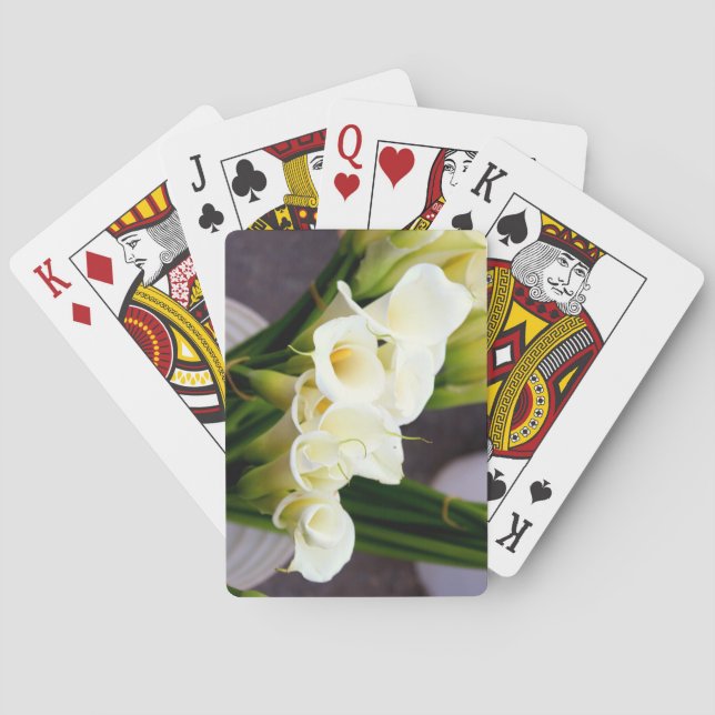 Calla Lilie spielt Karten Spielkarten (Rückseite)