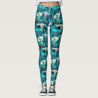 Calla-Lilien Blumenübung Calla-Lilien Funkeln Leggings