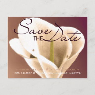 Calla-Lilien • Datum freihalten Save The Date