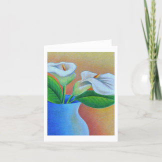 Calla-Lilien-Grußkarte Dankeskarte