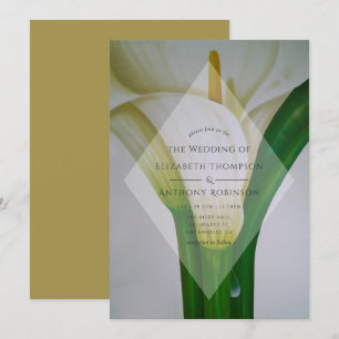 Calla-Lilien-Hochzeit Einladung