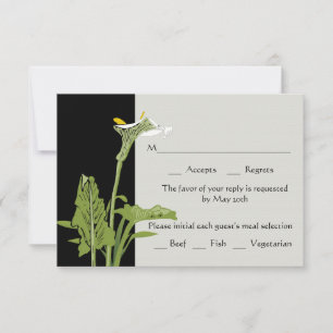 Calla-Lilien-Hochzeits-Antwort-Karte RSVP Karte