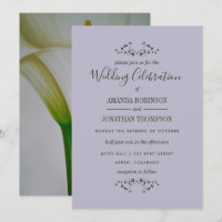Calla-Lilien-Hochzeitseinladung