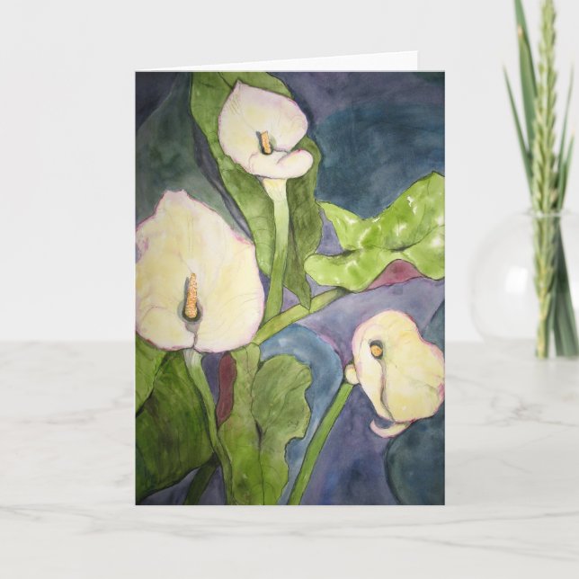Calla-Lilien Karte (Vorderseite)