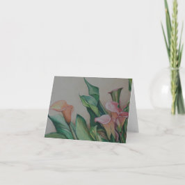 Calla-Lilien-Kunst-Anmerkungs-Karte Karte