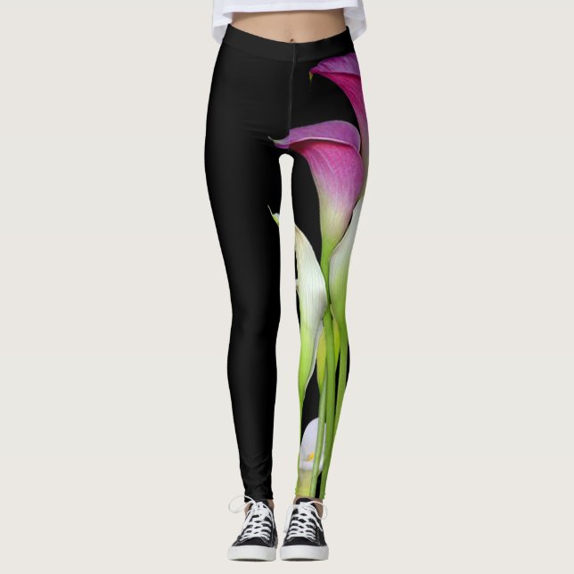 Calla-Lilien-Leggings Leggings (Vorderseite)
