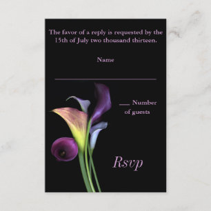 Calla-Lilien UAWG-Karte RSVP Karte