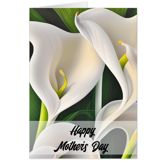 Calla Lilies Happy Mother's Day Card (Vorne)