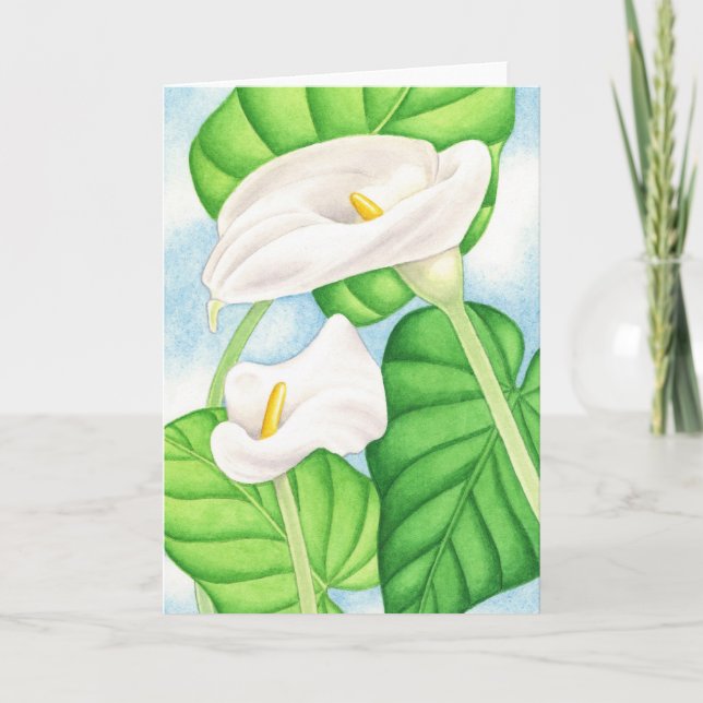 Calla Lilies Karte (Vorderseite)