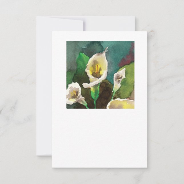Calla Lilies Karte (Vorderseite)