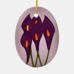 Calla Lilies (Lila) (Türknall) Keramikornament