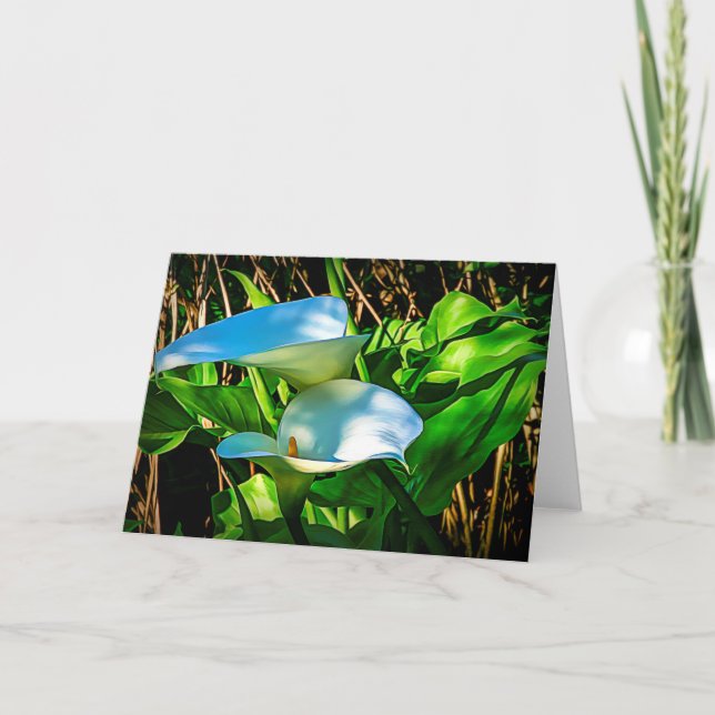 Calla Lilies Note Card Karte (Vorderseite)