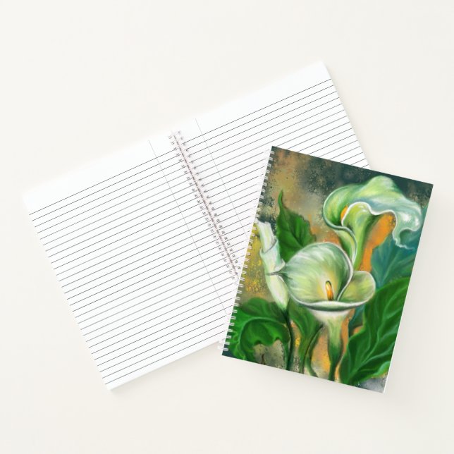 Calla Lilies Notebook Notizbuch (Innenseite)