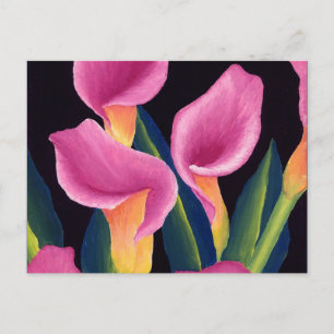 Calla lilies postkarte
