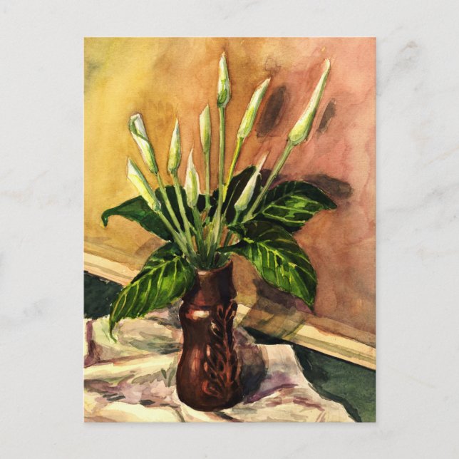 Calla lilies postkarte (Vorderseite)