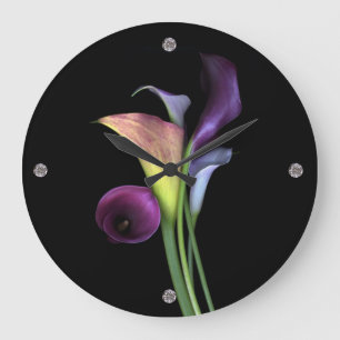 Calla Lilies Wall Clock Große Wanduhr