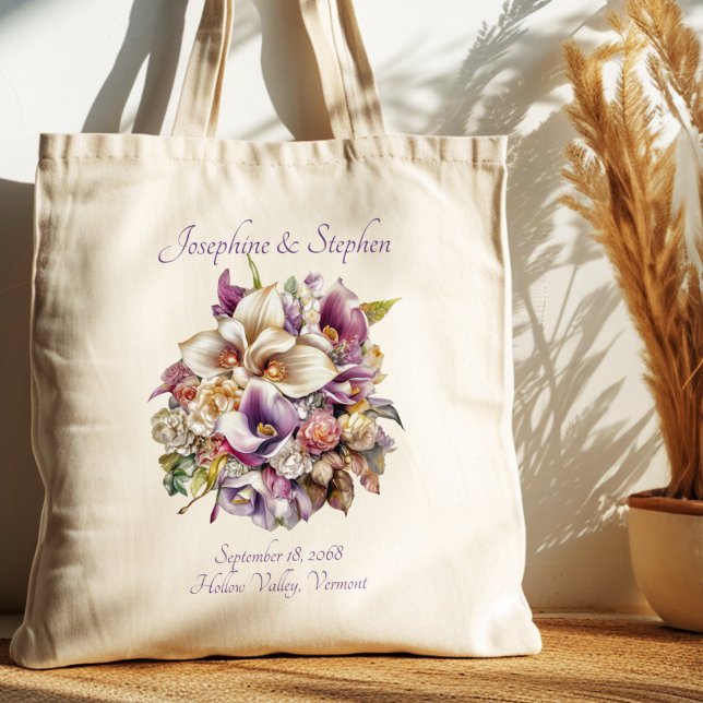 Calla Lilies Wedding Welcome Bag Tragetasche (Von Creator hochgeladen)