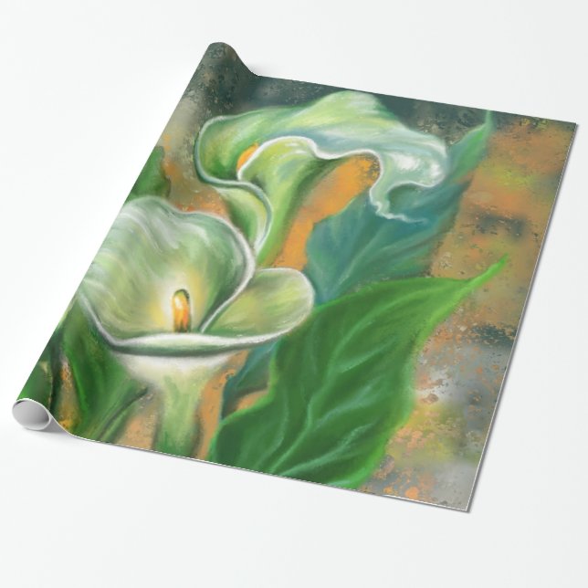 Calla Lilies Wrapping Paper Geschenkpapier (Ungerollt)