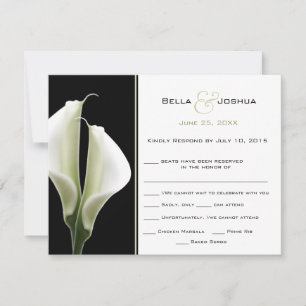 Calla Lillies RSVP Karte