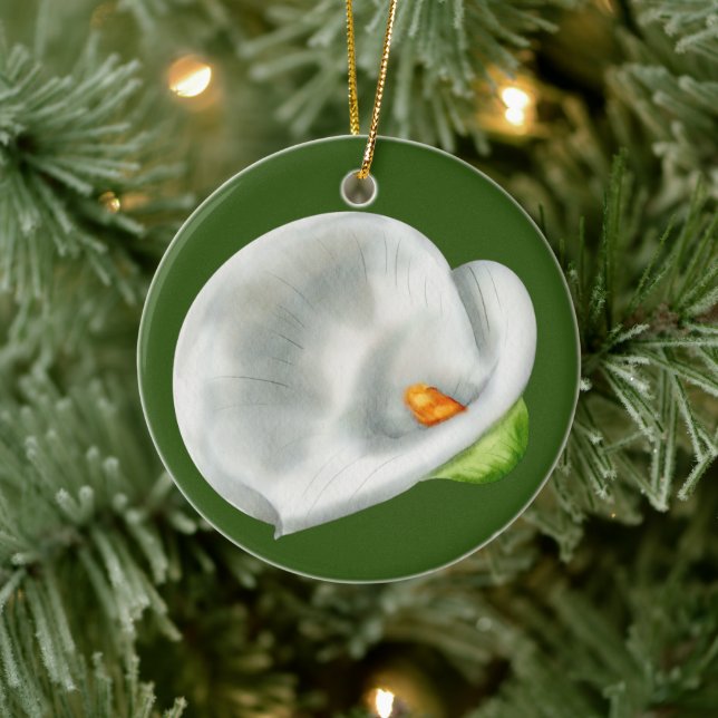 Calla Lilly Keramik Ornament (Baum)