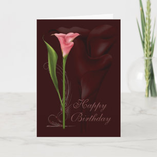 Calla Lily Birthday Karte