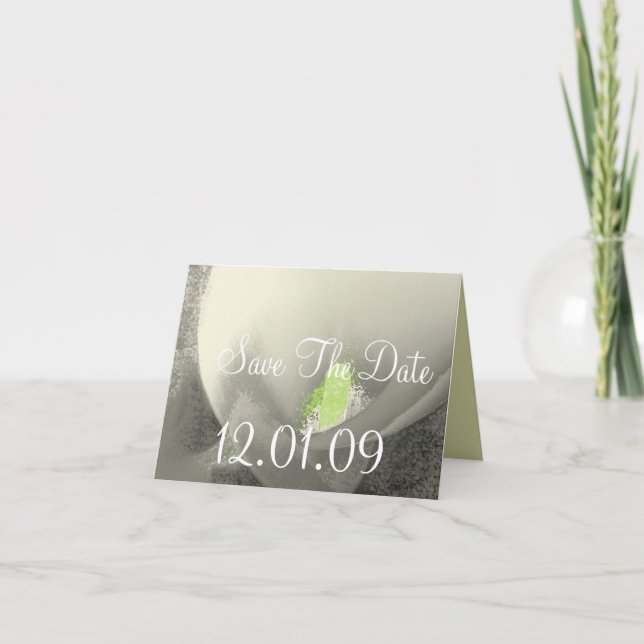 Calla Lily Blume Danke Ihrer Karte (Vorderseite)