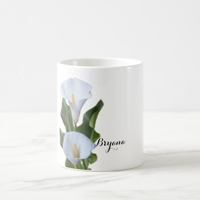 Calla Lily Blume Floral Elegante Kaffee Tasse (Mittel)